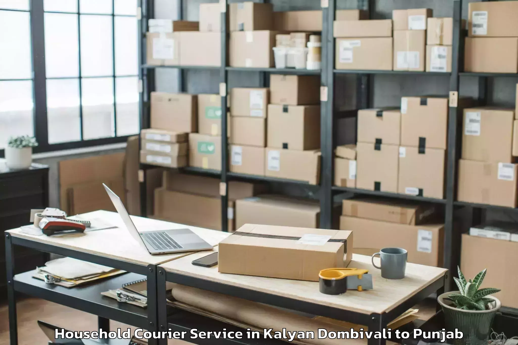 Reliable Kalyan Dombivali to Dera Bassi Household Courier